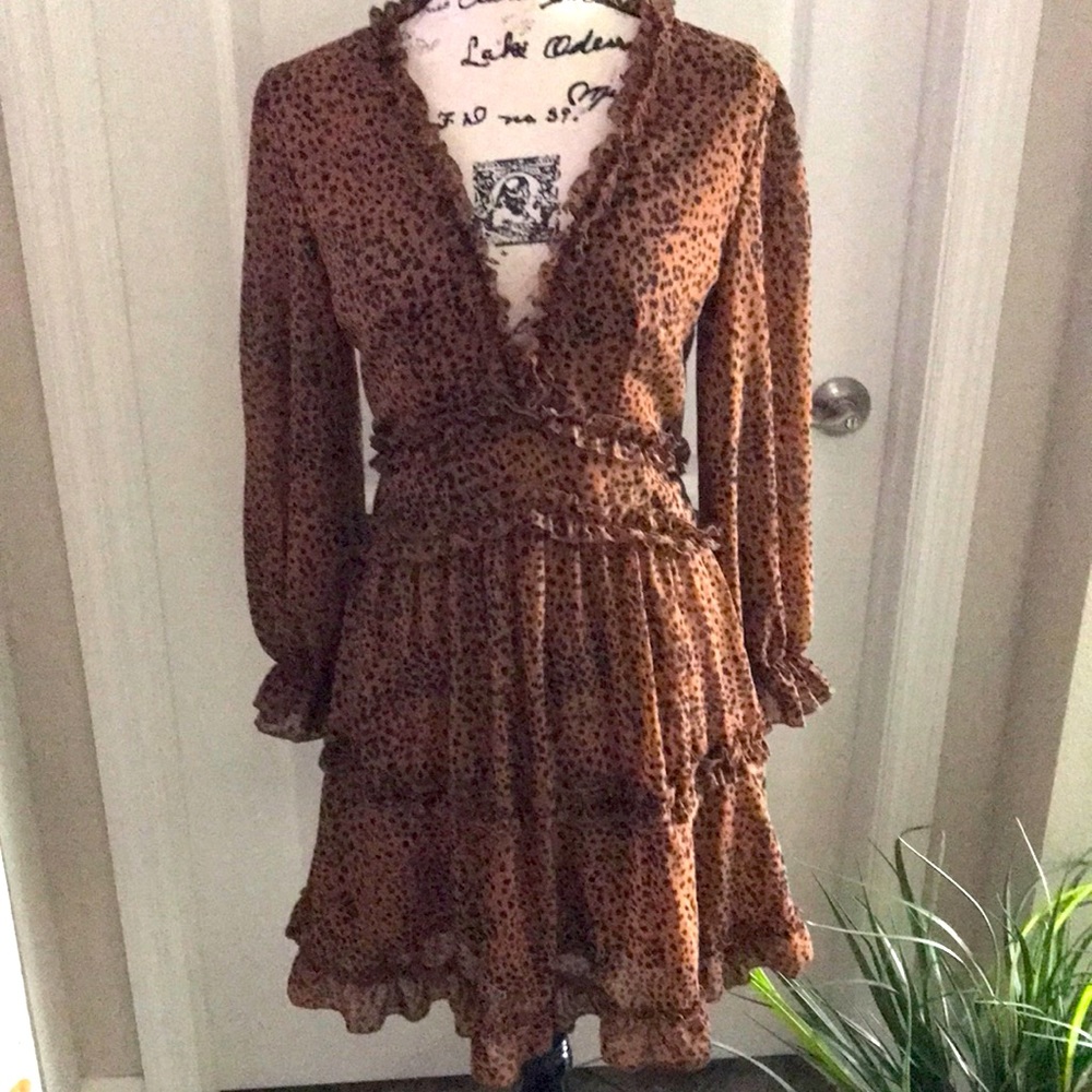 Animal print dress.
